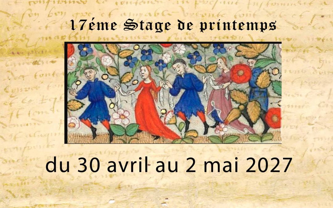 Stage de Danse Médiévale – Printemps 2027