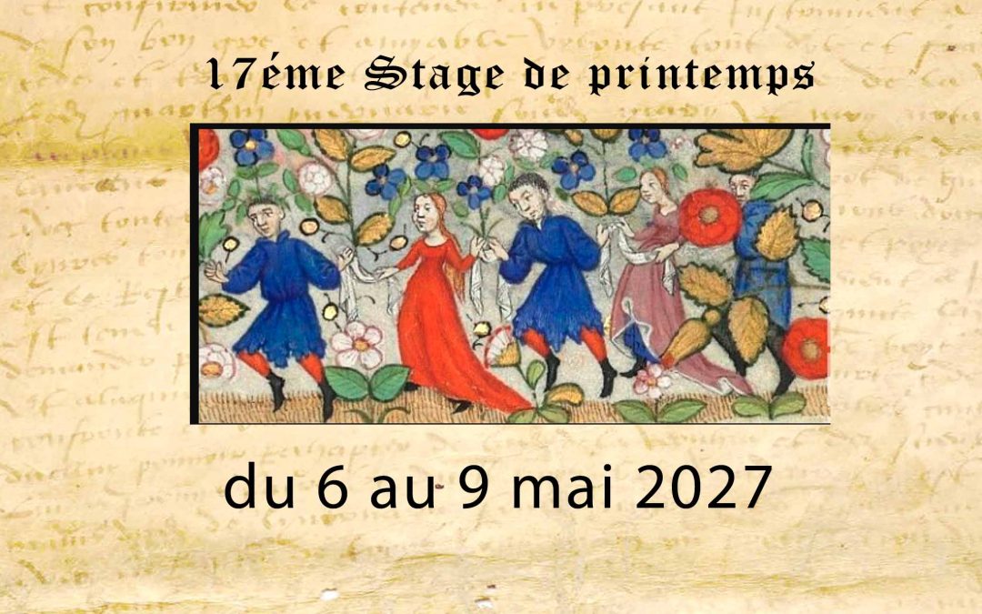 Stage de Danse Médiévale – Printemps 2027